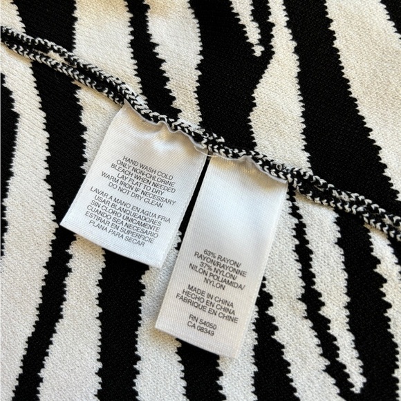 Jones New York Signature Knit Collection 3/4 Sleeve Sweater Cardigan Zebra XL - Picture 8 of 11